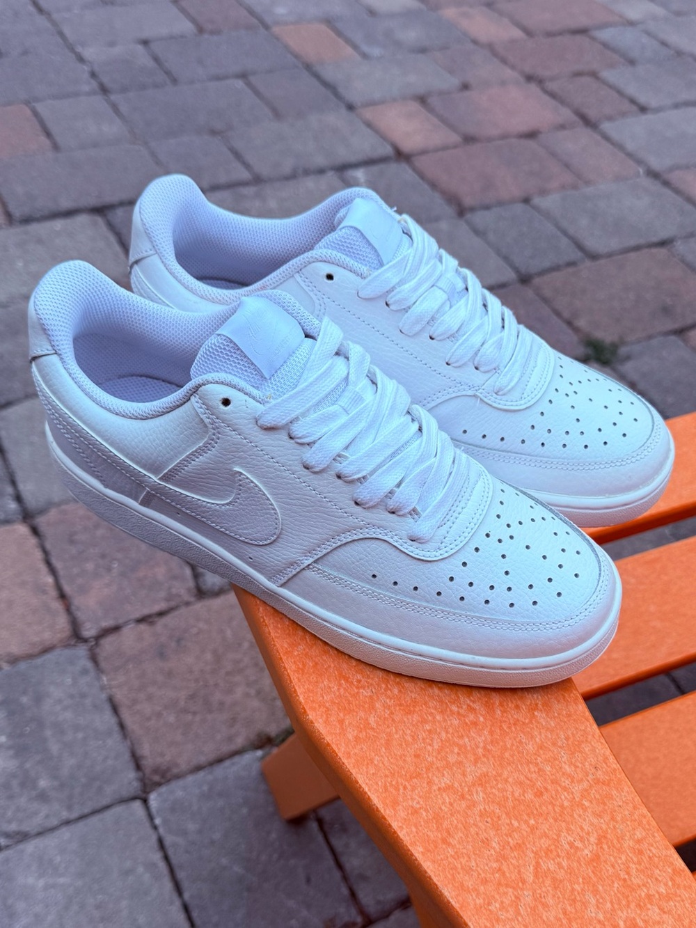 Women’s Nike Court Vision Low Athletic Sneakers - Triple White US Size 9 (NWOB)
